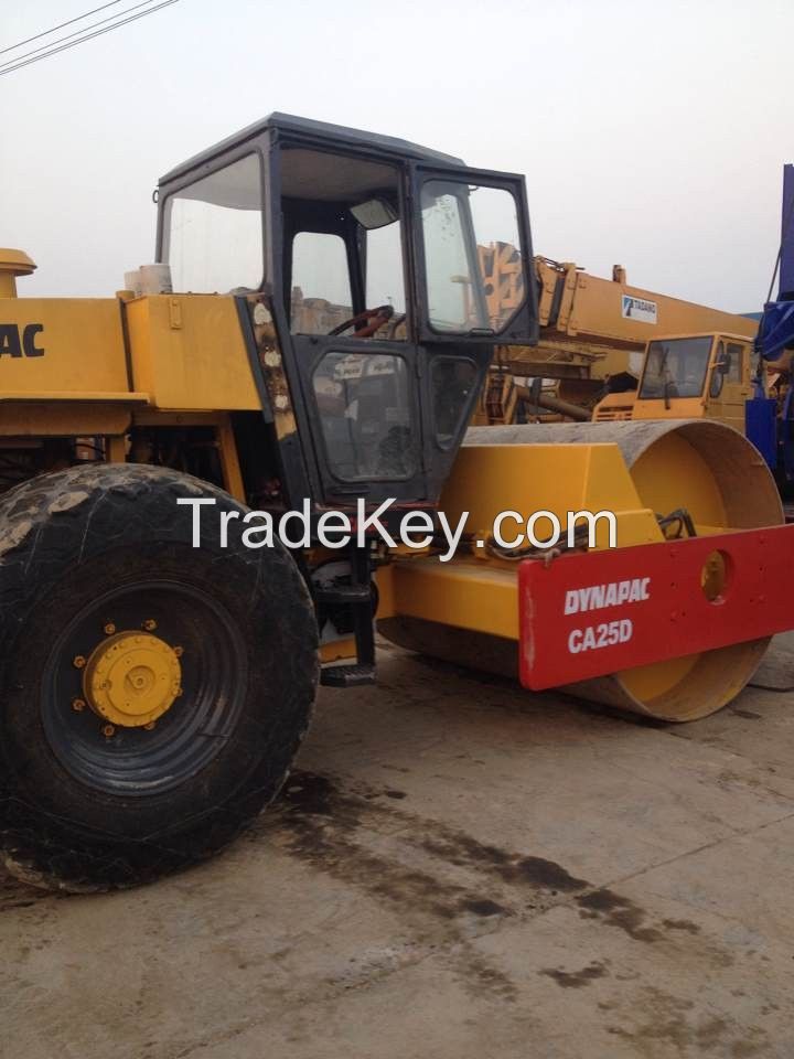Used Road Roller Dynapac/Used Compactor CA25D for exporting