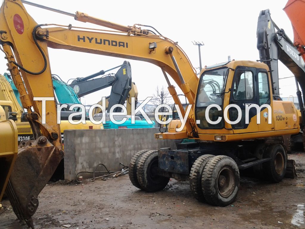Used Wheel Excavator Hyundai R130W-5