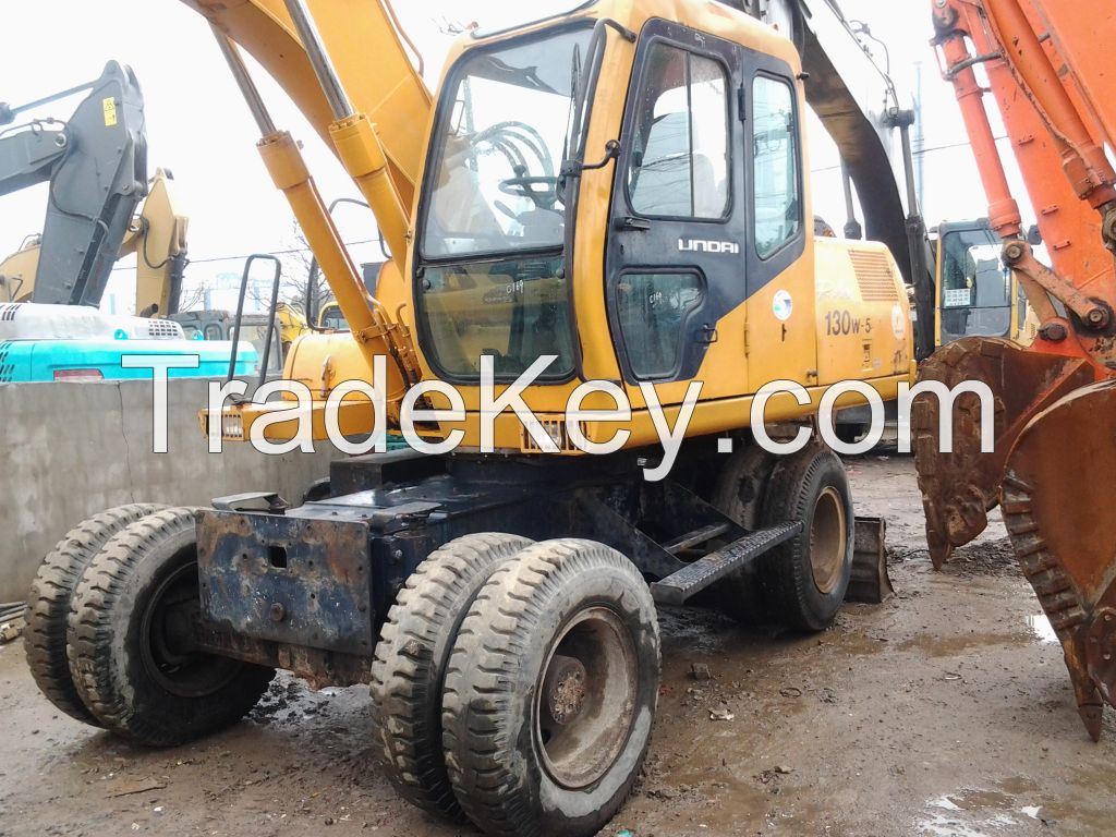 Used Wheel Excavator Hyundai R130W-5