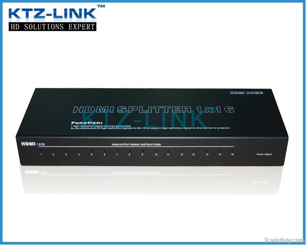 3D HDMI 1*16 Splitter support 3D up to 1080P