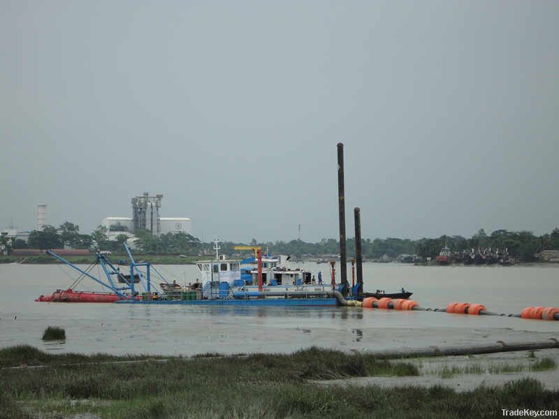 Hydraulic 10 inch 250m3/hr mud dredging vessel