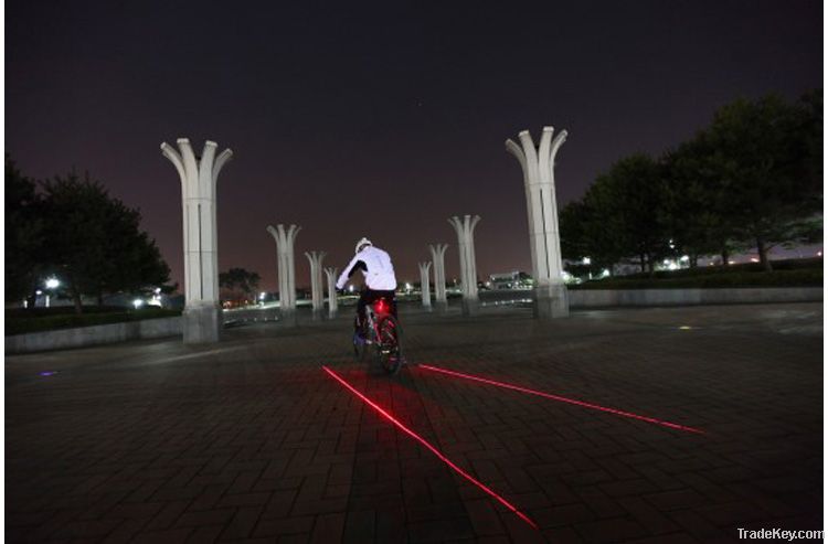 Laser safe bike tail light