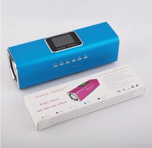 Wholesale Blue Portable Micro SD MP3 Music Angel USB Stereo Speaker fo