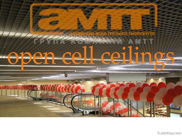 Suspended ceilings open cell (grid)