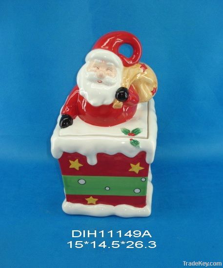 santa cookie jar