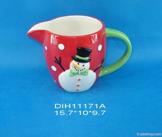 snowman milk mug