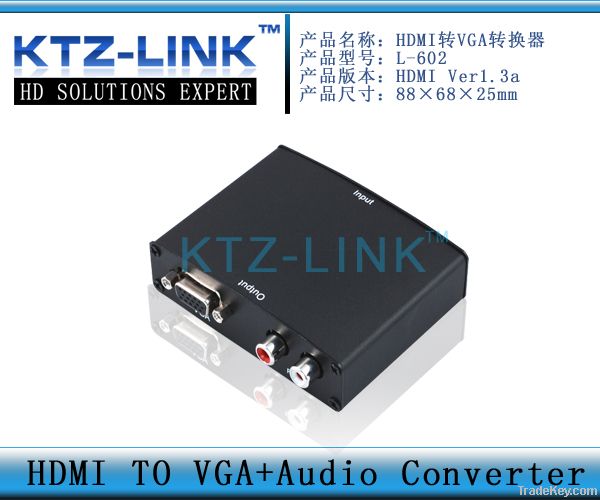 HDMI to VGA+Audio Converter CE FCC