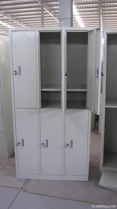 Six door wardrobe cabinet