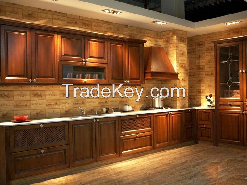 Classic Design Solid Wood Kitchen Cabinet