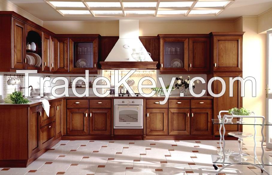 Classic Design Solid Wood Kitchen Cabinet
