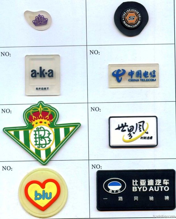 Rubber patches, rubber badges, silicone badges