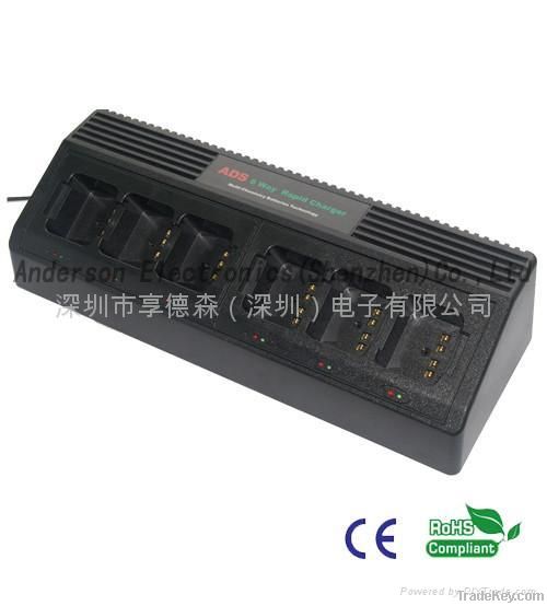 six way charger for two way radio CP150/CP200/PR400