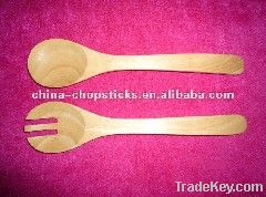 wooden spoon and fork