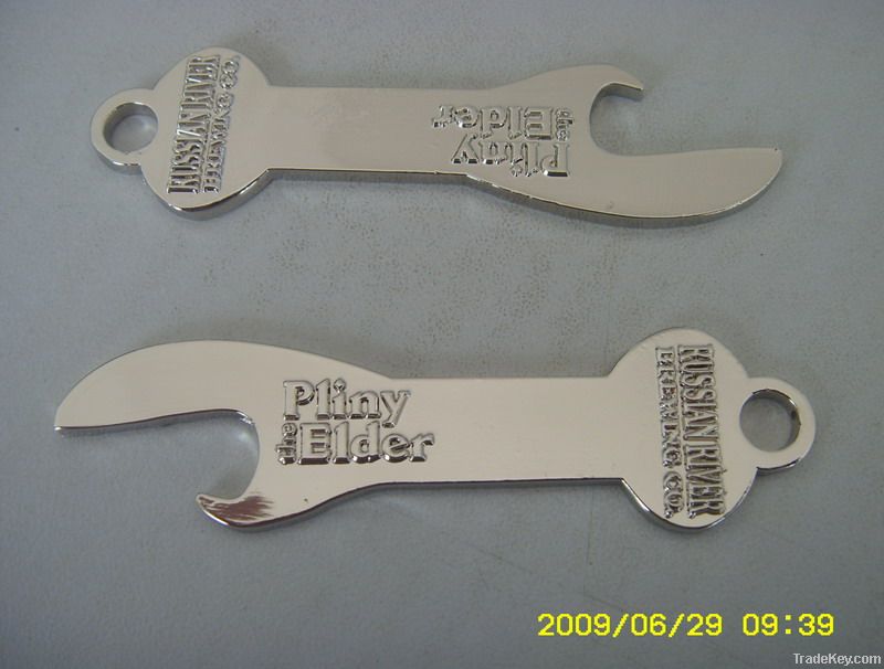 Bottle opener with any logo printing on the surface