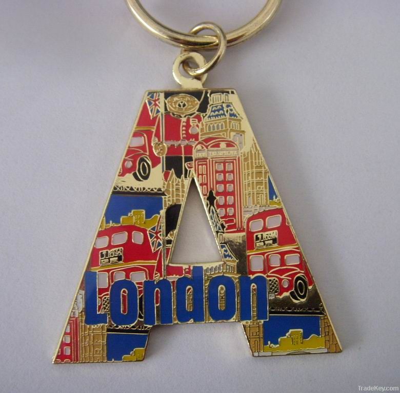 A shaped key chain, metal keychain , souvenir keychian