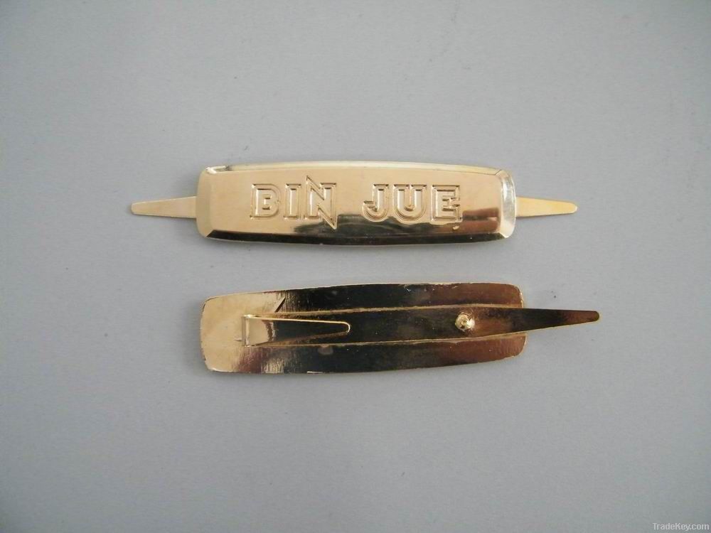 metal label, metal plate , zinc alloy name plate, gold color plate