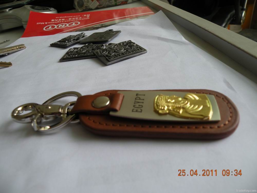 leather keychain/fashion design PU leather key holder