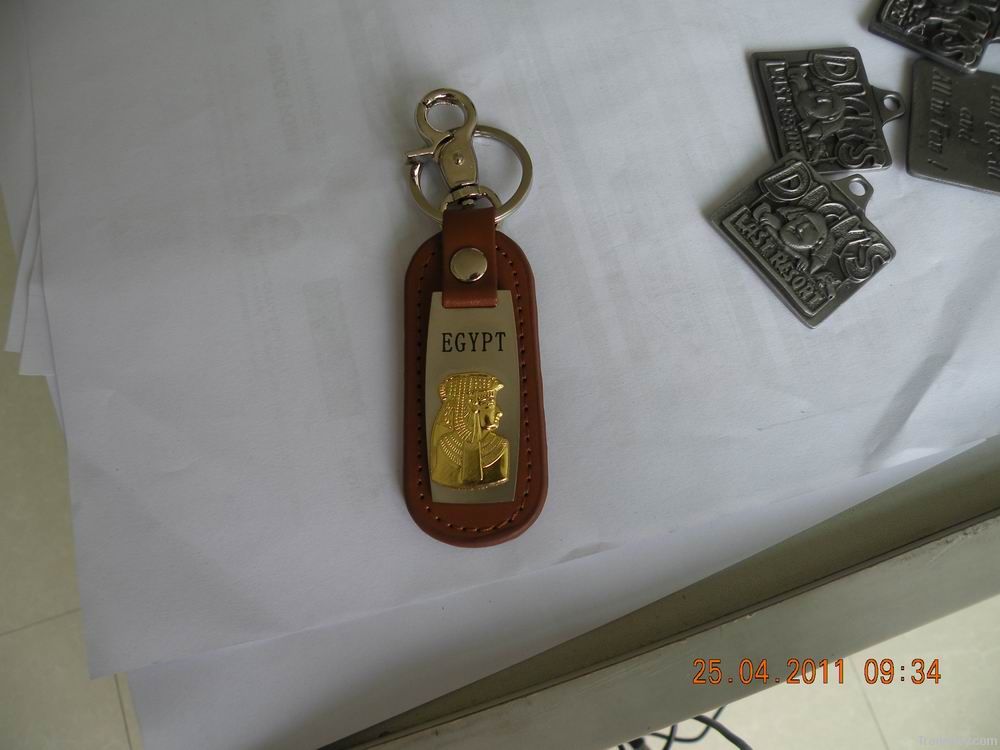 leather keychain/fashion design PU leather key holder