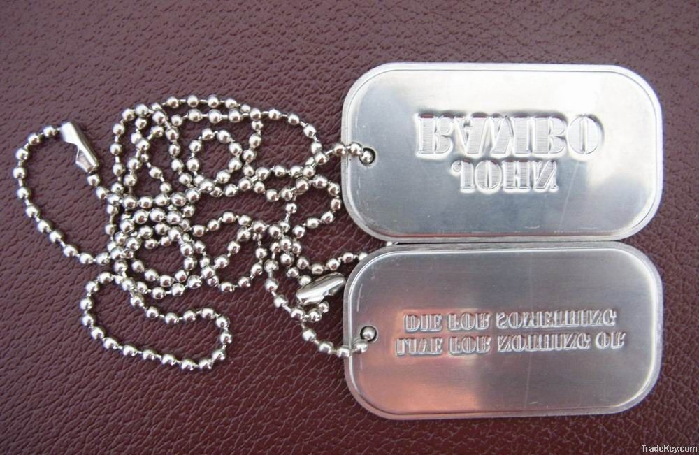 dog tag, tag, metal tag, hang tag