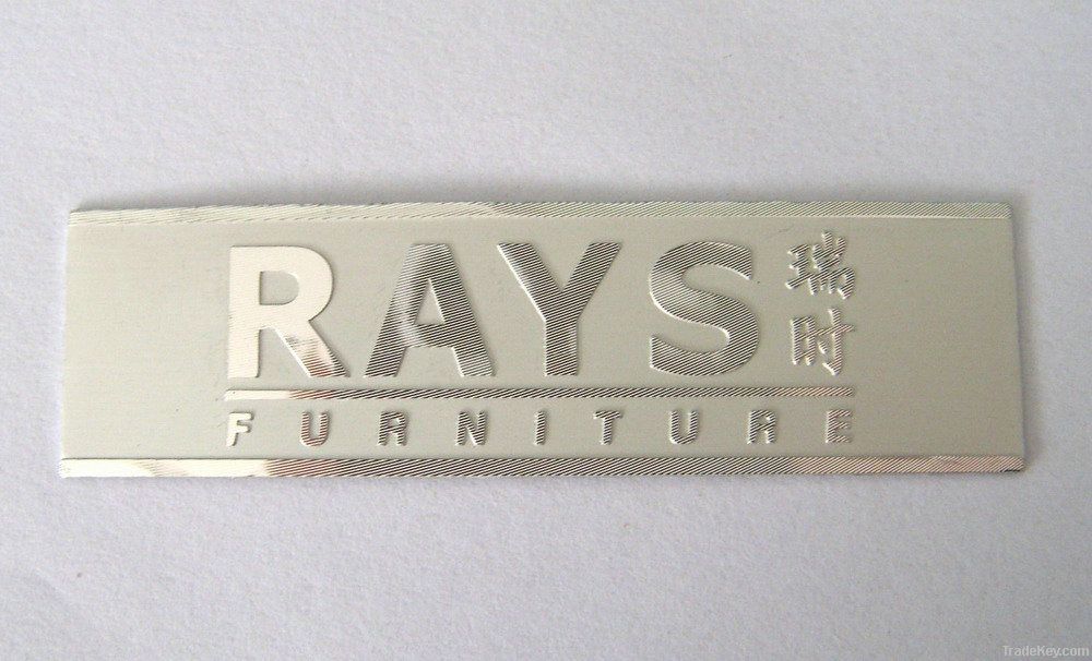 furniture label brass furniture label