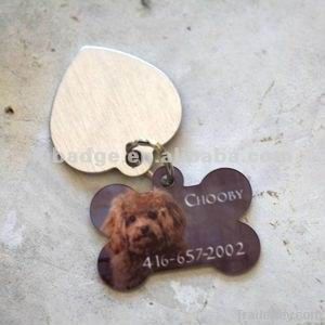 stainless steel dog tag, army tag, metal tag