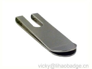 silver Stainless Steel MONEY CLIP