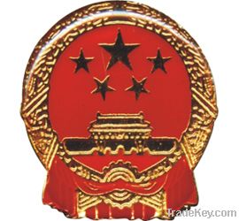 national badge ;metal badge ; tax badge