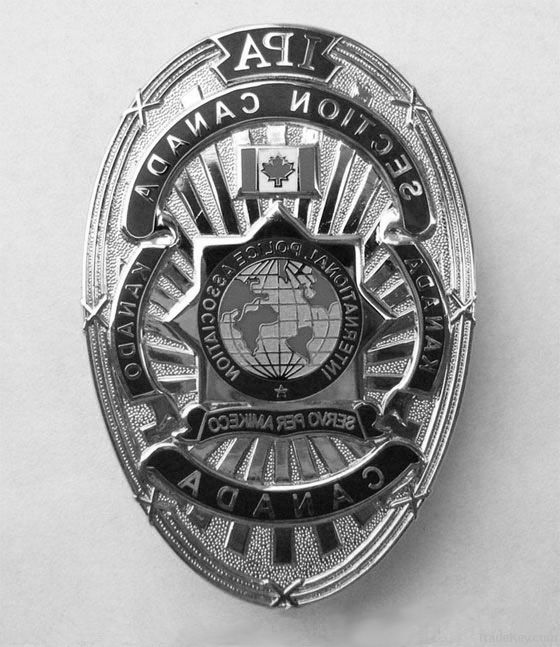 metal badge/ enamel badge /flag tin badge/hexagon shaped