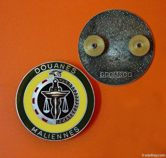 metal badge/ enamel badge /flag tin badge/hexagon shaped