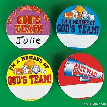 Button badge, tin badge, pin badge, lapel pin, badge, name badge