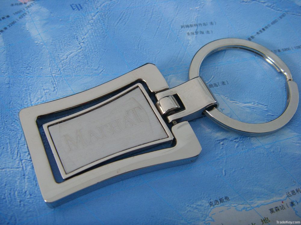 Custom Metal Opener with Key ring PVC keychain plastic key chain