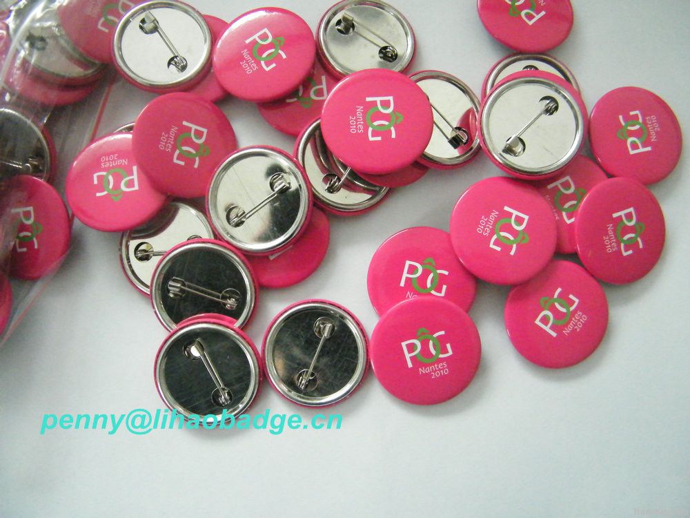 promotional tin badge, tin button badge(LH-ZN-3003)