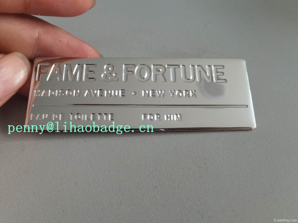 copper label, metal label