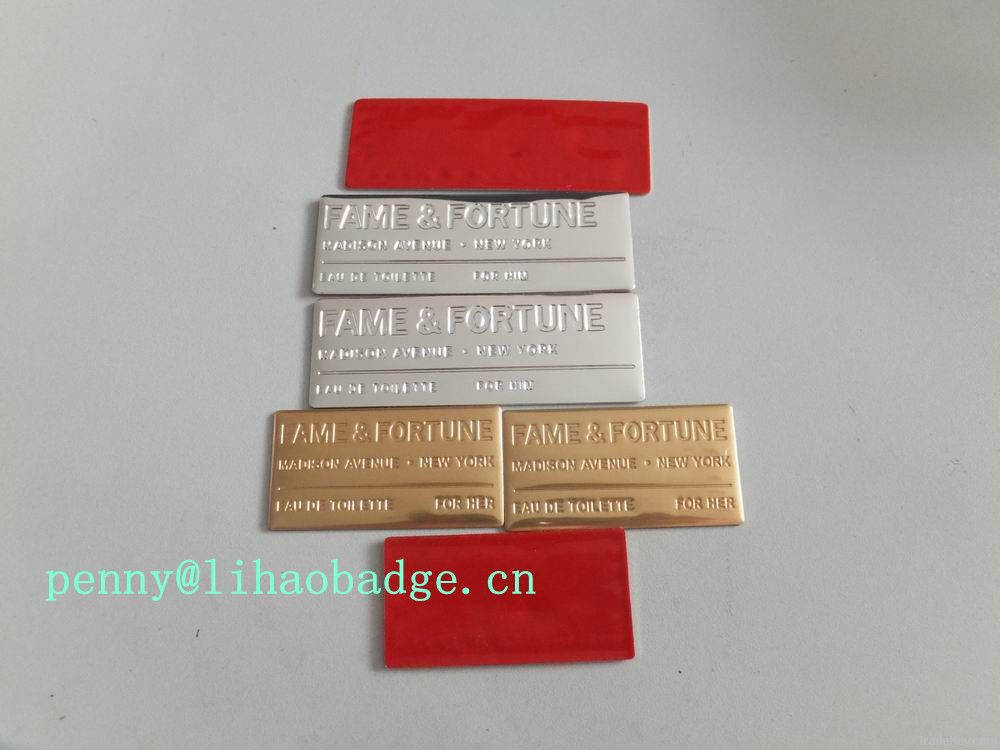 copper label, metal label