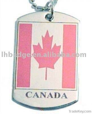 dog tag , pet dog , military dog tag, round sharped stainless steel