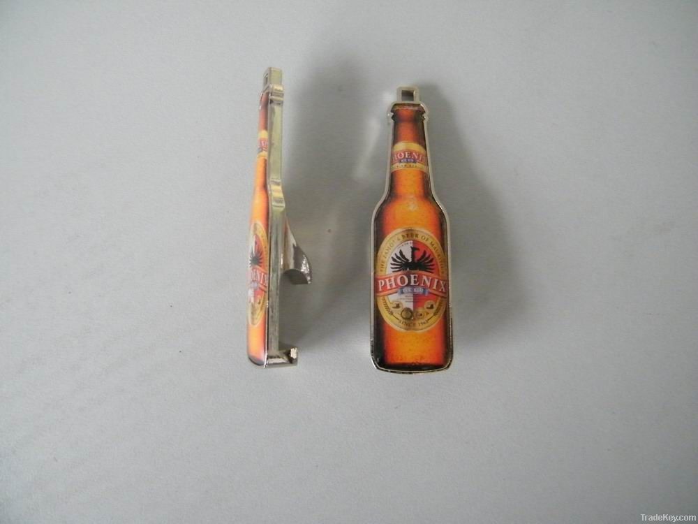 stainless steel bottle opener, metal opener , beer opener