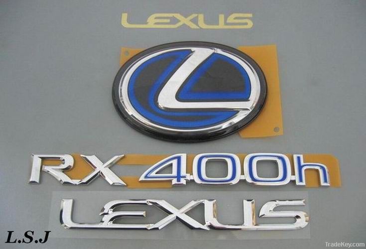 Custom Adhesive Metal or ABS Chrome Car logo Sticker