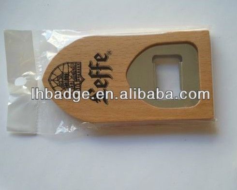 wood bottle opener