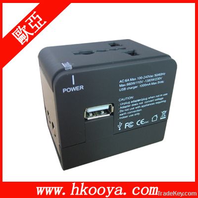 Universal Travel adapter with USB Charger