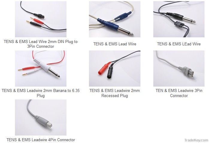 TENS / EMS Lead Wires & Cables