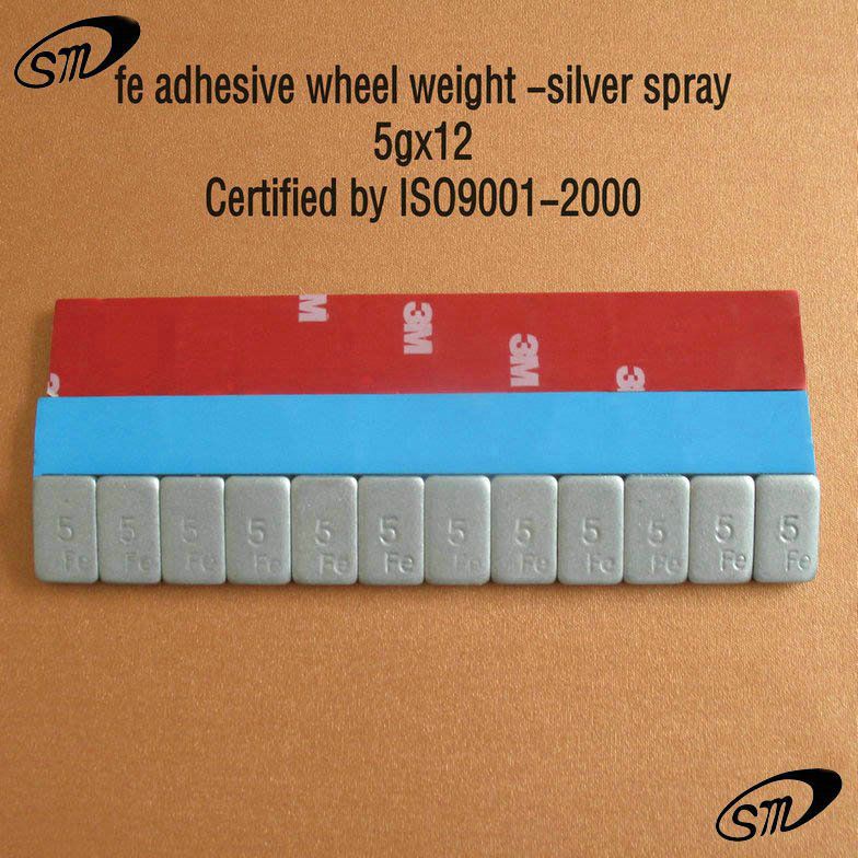 Adhesive wheel balancer for automobiles