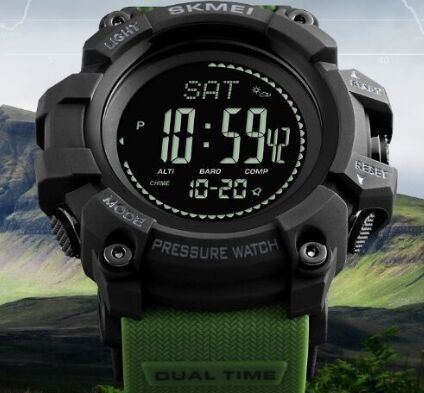 Skmei Fashion Outdoor Outdoor Adventure Weather Temperature Compass Pressure Altitudinal Waterproof 50m Watch 1358