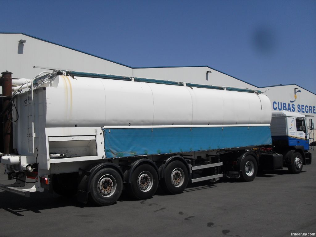 Feed semi trailer tank