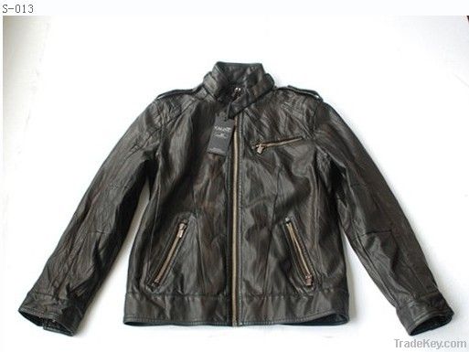 leather jacket, coat