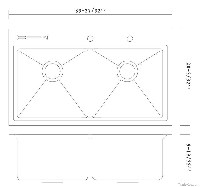 2012Aipule new stainless steel kitchen sink