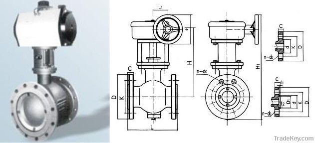 Pneumatic Eccentric Hemisphere Valve