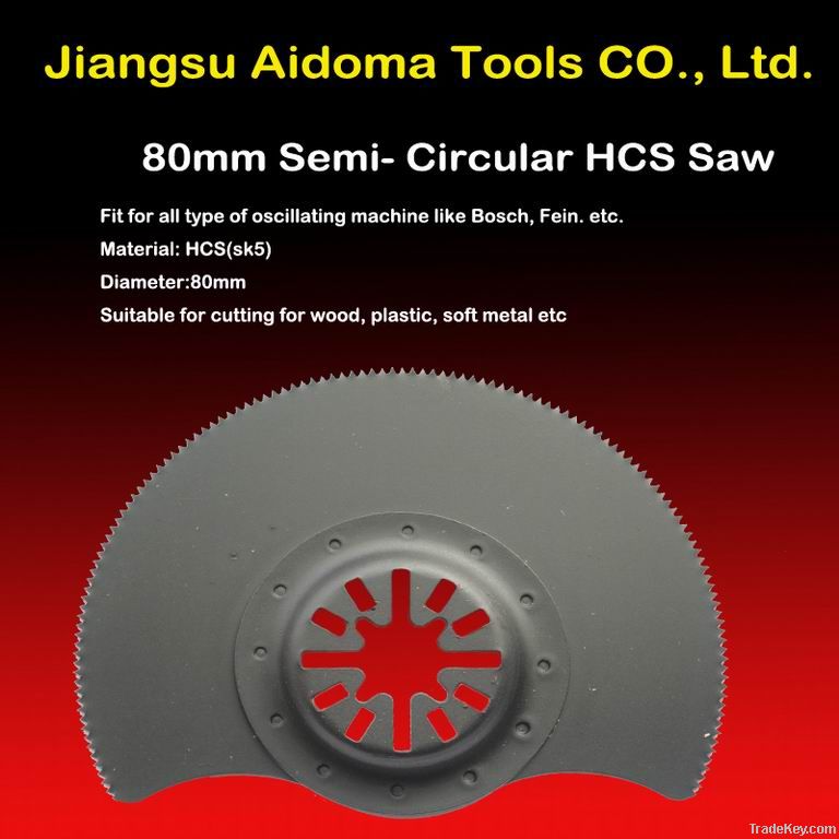 89mm HCS Semi-circular Oscillating saw blade fits multimaster bosch