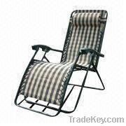 Leisure Chair with Textilene Fabric and Heavy Load Capacity, Measures