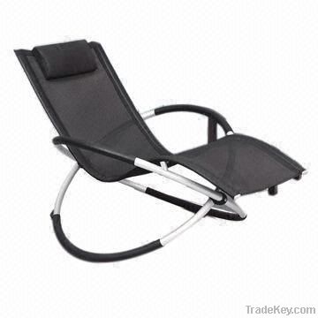 Outdoor lounge furniture/foldable rocking chair with aluminum frame