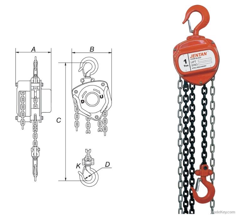 Hot type  CK manual chain hoist